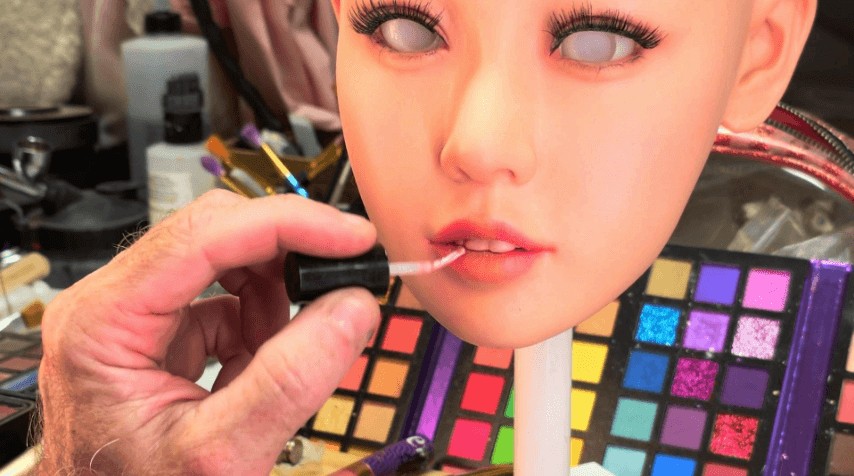 Makeup doll lips
